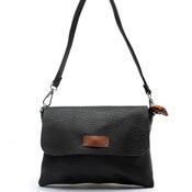 Zen Collection Pebbled Mini Crossbody Bag, Black image