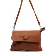 Zen Collection Pebbled Mini Crossbody Bag, Warm Brown image