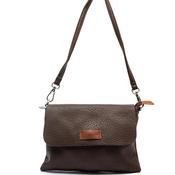 Zen Collection Pebbled Mini Crossbody Bag, Dark Brown image