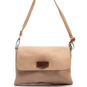Zen Collection Pebbled Mini Crossbody Bag, Nude image