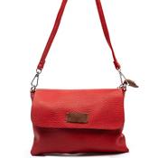 Zen Collection Pebbled Mini Crossbody Bag, Red image