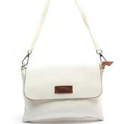 Zen Collection Pebbled Mini Crossbody Bag, White image