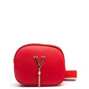 Zen Collection Tassel Charm Crossbody Bag, Red image