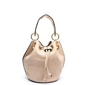 Zen Collection Drawstring Bucket Crossbody Bag, Beige image
