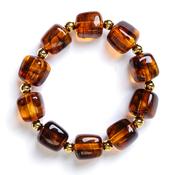 Serafina Collection Square Beaded Bracelet, Brown image