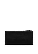 Zen Collection Pebbled Large Zip Top Purse, Black image
