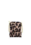 Malissa J Leopard Printed Pouch Crossbody Bag, Brown image