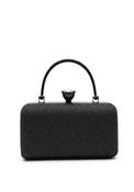 Zen Collection Top Handle Shimmer Clutch, Black image