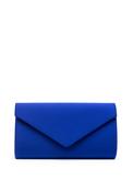 Zen Collection Smooth Flap Over Clutch, Royal Blue image