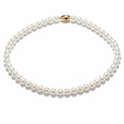 Serafina Collection Classic Magnetic Pearl Necklace, White image