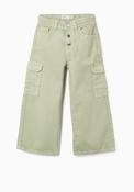 Zippy Girls Cargo Wide Leg Trouser, Green image