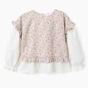 Zippy Girls Floral Long Sleeve Blouse, White image