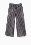 Zippy Girls Houndstooth Wide Leg Trouser, Grey image