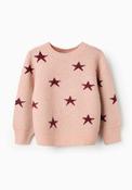 Zippy Girls Star Long Sleeve Knit Jumper, Pink image