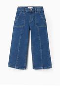 Zippy Girls Wide Leg Seam Jeans, Blue image
