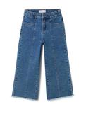 Zippy Girl Frayed Hem Wide Leg Jeans, Blue image