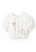 Zippy Girl Short Sleeve Blouse, White image