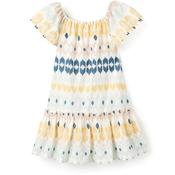Zippy Girl Short Sleeve Print Dress, Multi image