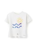 Zippy Girl Sunshine Short Sleeve Top, White image