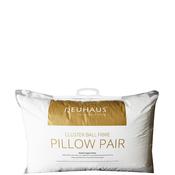 Neuhaus 2 Pack Luxury Cotton Check Clusterball Pillows image
