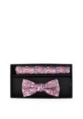 1880 Club Bow Tie &amp; Pocket Square Set, Pink image