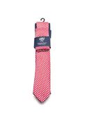 1880 Club Print Handmade Tie and Pocket Square, Red Multi image
