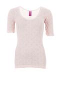 White Snowdrop Short Sleeve Spencer, Pink image