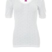 White Snowdrop Short Sleeve Spencer, White image