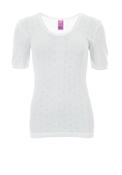 White Snowdrop Short Sleeve Spencer, White image