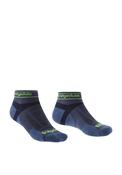 Bridgedale Trail Run T2 Ultralight Low Socks, Blue &amp; Navy image
