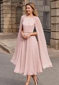 Couture Club Cape Sleeve Dress, Pale Rose image