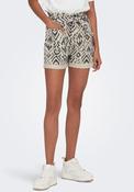 JDY Maddie Paper Bag Print Shorts, Sandshell image