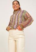 JJXX Jackie Turtleneck Jumper, Dawn Pink Multi image
