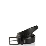 Monti Dublin Mens Leather Belt, Black