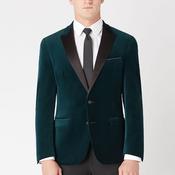 Remus Uomo Monti Velvet Blazer, Dark Green image