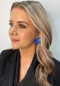 Seventy1 Flower Stud Earrings, Blue image