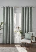 Ashley Wilde Wilstone Fully Lined Blackout Eyelet Curtains, Spa image