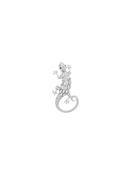 Absolute Lizard Crystal Brooch, Silver