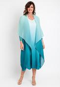 Alquema One Size Ombre Chiffon Dress &amp; Jacket, Lakehouse image