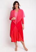 Alquema One Size Ombre Chiffon Dress &amp; Jacket, Rosehip image