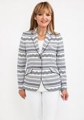 Bariloche Costa Patterned Blazer, Navy &amp; Off White image