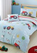 Bedlam Farmyard Friends Duvet Cover, Blue image