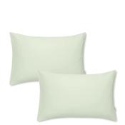 Bianca Home Cotton Sateen Pillowcase Pair, Green image