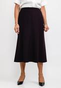 Brendella A Line Wool Midi Skirt, Aubergine image