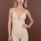 Bye Bra Sculpted Deep V Bodysuit, Beige image