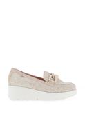 CallagHan Womens Amal Chain Wedge Loafers, Sand image