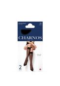 Charnos Trouserwear Sheer Knee Highs 2 Pack, Black image