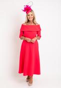 Claudia C Lambrusco Boat Neck Dress, Pink image
