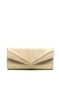 Pomares Envelope Shimmer Clutch Bag, Gold image