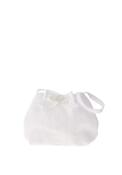 Little People Bow &amp; Beads Communion Pouch Bag, White image